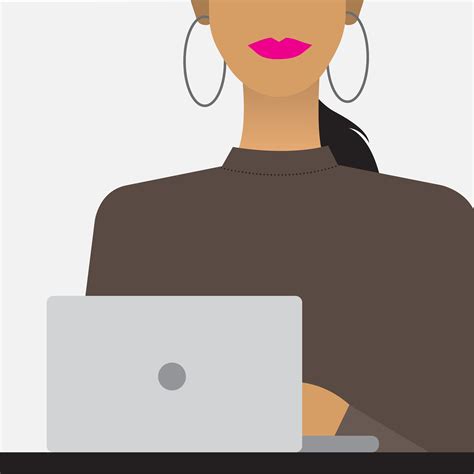 Woman with a laptop illustration - Download Free Vectors, Clipart Graphics & Vector Art