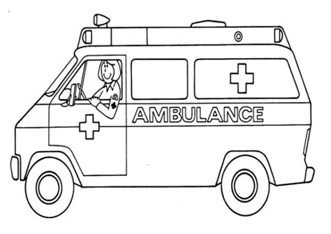 Free Ambulance Coloring Pages Printable PDF - Coloringfolder.com