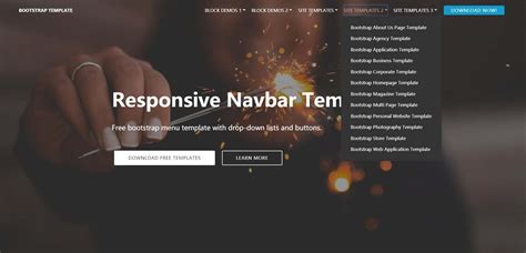 Bootstrap 4 navbar templates centered logo responsive - mazanti