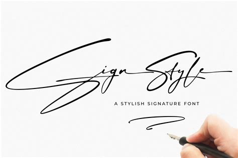 Sign Style | Signature font | Stunning Script Fonts ~ Creative Market