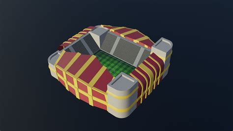 3D model Football Stadium - Roma VR / AR / low-poly | CGTrader