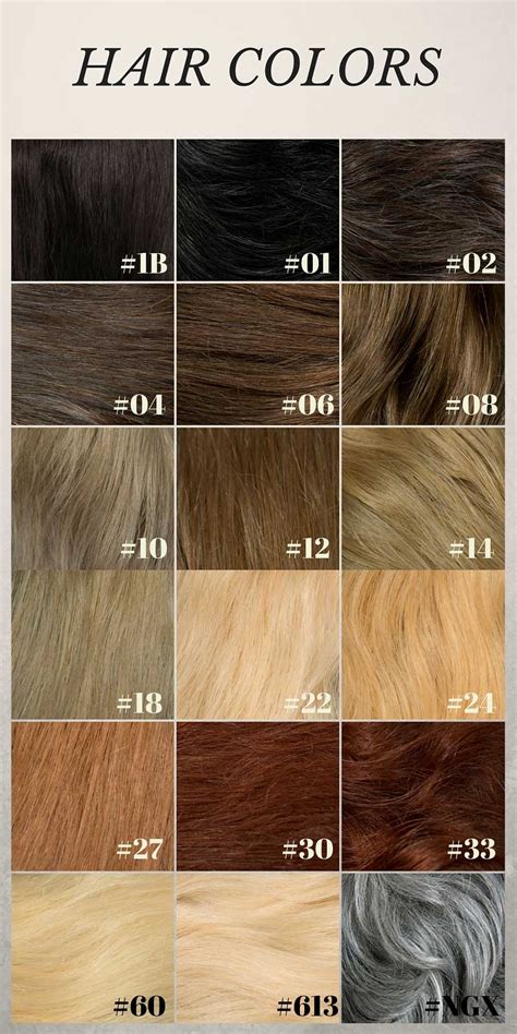 Hair Extensions Color Chart | Portal.posgradount.edu.pe