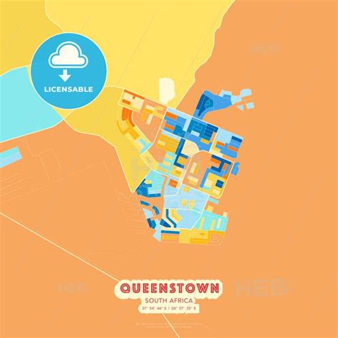 a map of queenstown showing the location of several buildings and ...