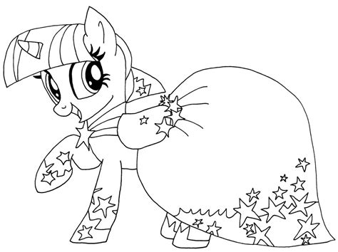 My Little Pony Coloring Pages Princess Twilight Sparkle Alicorn