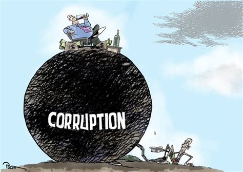 Corruption power By Popa | Politics Cartoon | TOONPOOL