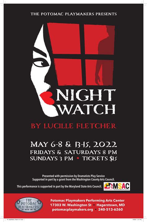 Announcing the Cast of "Night Watch" - Potomac Playmakers