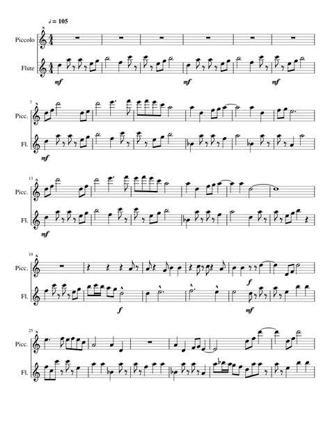 Song of Storms Sheet music for Flute, Piccolo | Download free in PDF or MIDI | Musescore.com