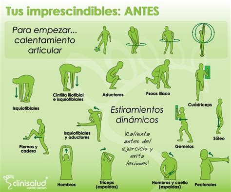 Los estiramientos adecuados antes y despues del ejercicio.