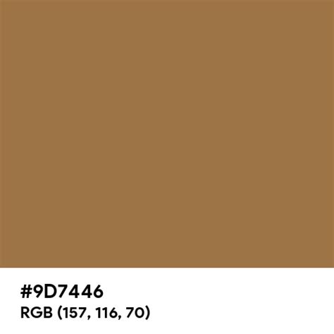 Bone Brown color hex code is #9D7446