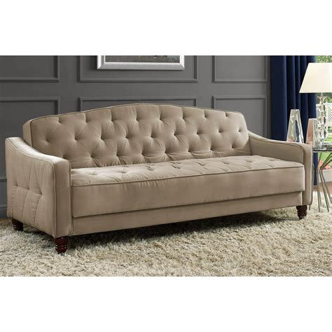 Novogratz Vintage Tufted Sofa Sleeper II, Multiple Colors - Walmart.com - Walmart.com
