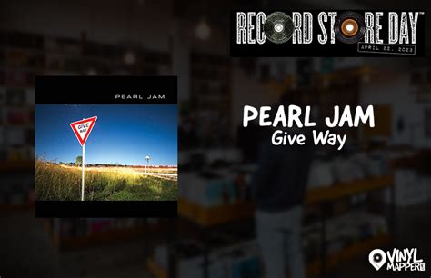 Pearl Jam Give Way RSD Exclusive Release Double Black Vinyl - Music