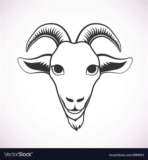 Goat Face Drawing at PaintingValley.com | Explore collection of Goat ...