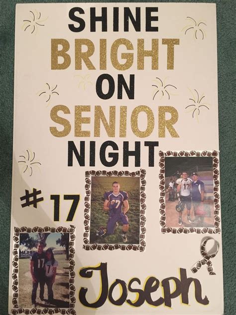 Senior Night high school football poster for boyfriend. Inspired by Pinterest ideas! | Senior ...