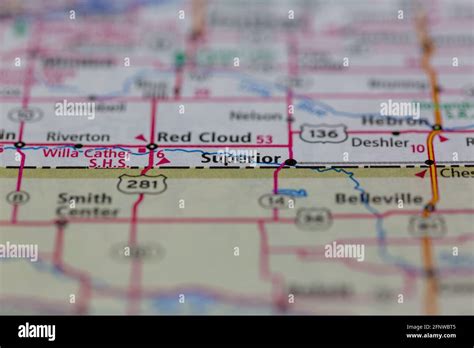 Superior nebraska map hi-res stock photography and images - Alamy