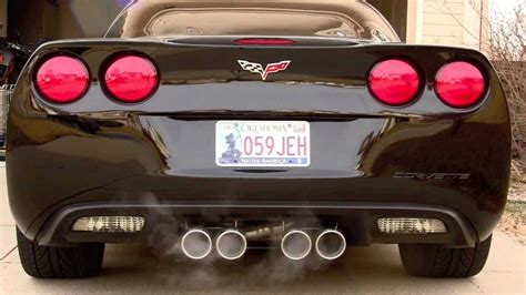 Corvette C6 with Borla Exhaust - YouTube