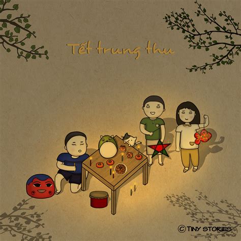 Tết Trung Thu em rước đèn đi chơi. #comics #art #drawing #cartoon #tinystories #tranh #doodles # ...