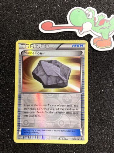 93/101 PLUME FOSSIL Reverse Holo Trainer Pokemon TCG NOBLE VICTORIES | eBay