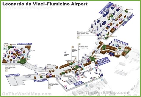 Leonardo da Vinci–Fiumicino Airport map