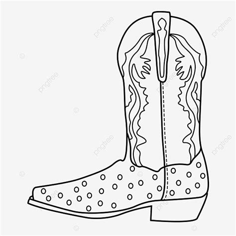 Dibujo De Moda Lineal Botas Vaqueras Clipart PNG ,dibujos Dibujo De ...