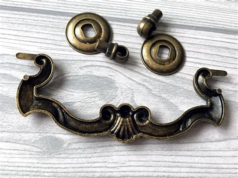 4 1/4" Dresser Pulls Drawer Pull Handles Antique Bronze Rustic Cabinet ...