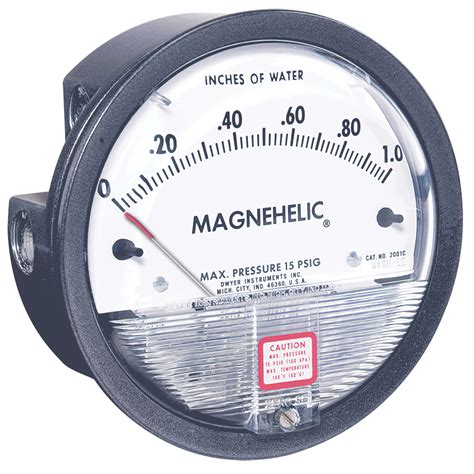 Dwyer 2000-0 Magnehelic® Differential Pressure Gauge - 0-0.5 Inches Of ...