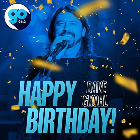 Dave Grohl's Birthday Celebration | HappyBday.to