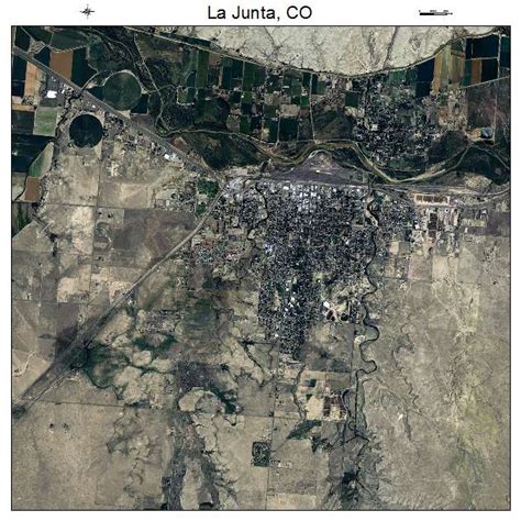 Aerial Photography Map of La Junta, CO Colorado