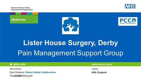 Lister House Surgery - Pain management support group