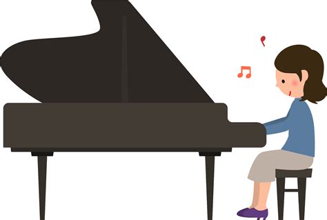 Girl Playing Piano Clip Art Stock Illustrations – 82 Girl Playing - Clip Art Library