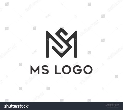 Letter Ms Logo Vector Stock Vector (Royalty Free) 1310426677 | Shutterstock