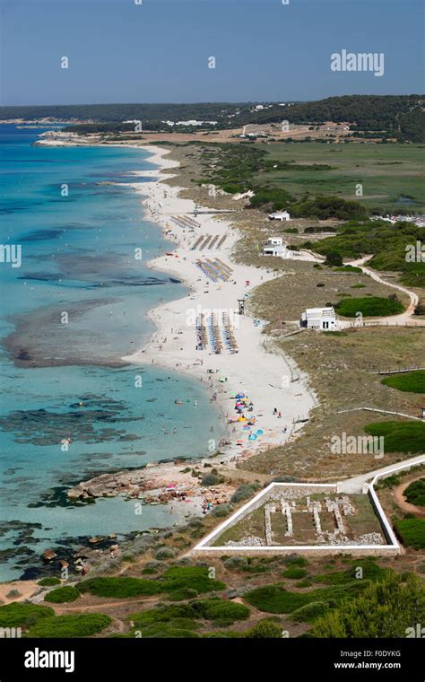 Son bou beach menorca hi-res stock photography and images - Alamy