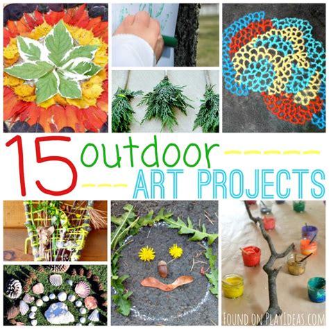 15 Outdoor Art Projects For Kids