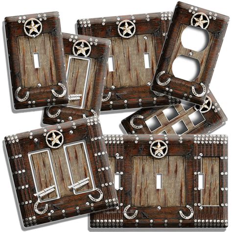 RUSTIC COUNTRY LONE STAR HORSESHOE COWBOY LIGHT SWITCH OUTLET WALL PLATES DECOR - Wall Plates ...