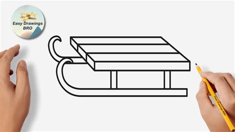 How To Draw A Sled Easy