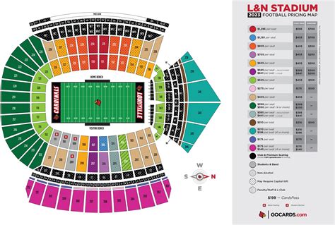 Louisville Cardinal Stadium Seating Chart With Seat N - vrogue.co