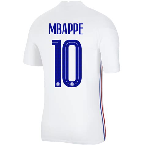 Maillot Mbappé Equipe de France extérieur 2020 sur Foot.fr