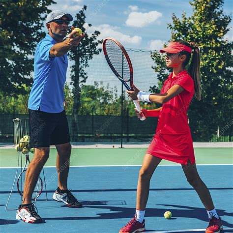 Tennis training - Stock Image - F024/8188 - Science Photo Library