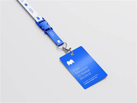 Free lanyard ID badge mockup - Mockups Design