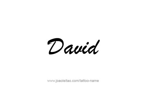 David Prophet Name Tattoo Designs - Tattoos with Names