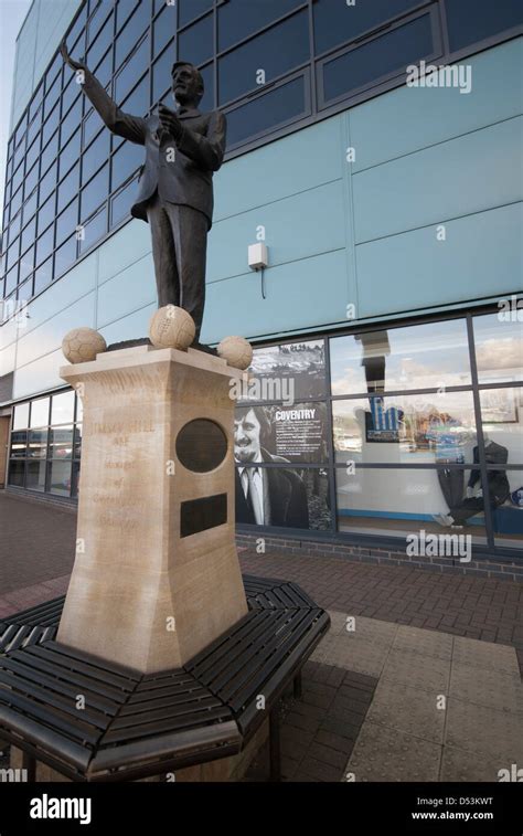 Jimmy Hill Bronze Statue Ricoh Arena Coventry Stock Photo - Alamy