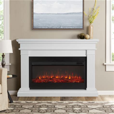 Real Flame 8080E-W Beau 58-Inch Electric Fireplace With Mantel - White ...