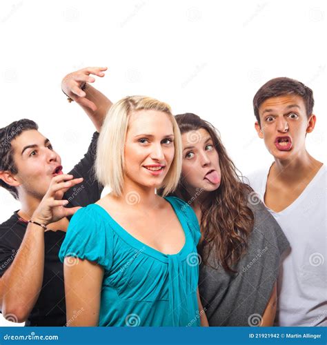 Humourus funny group stock photo. Image of around, caucasian - 21921942