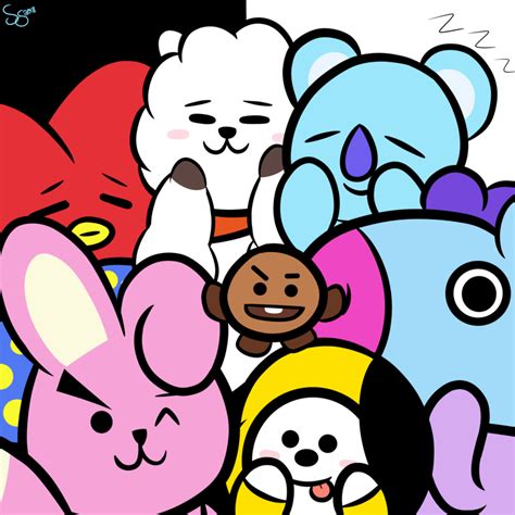 Foto Tata Bt21 Gif Wallpaper Aesthetic Blue - IMAGESEE