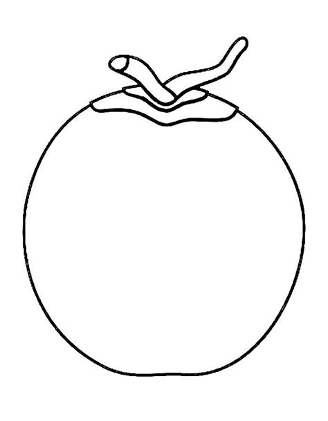 Green coconut coloring page