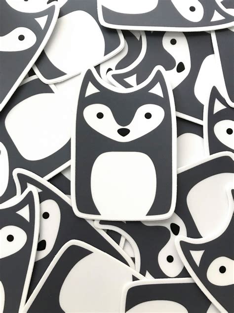 Wolf Sticker Animal Laptop Stickers Die-cut Vinyl Stickers - Etsy