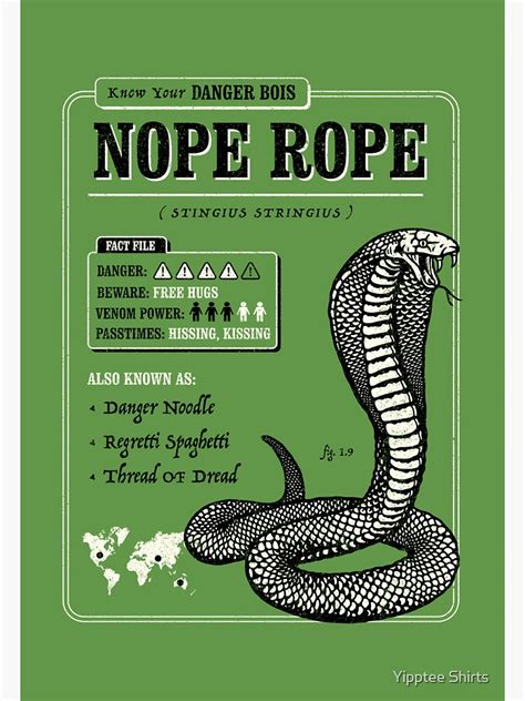 "Nope Rope" Sticker for Sale by dumbshirts | Redbubble