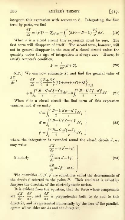 electromagnetism - Confusion in Maxwell's derivation of Ampere's Force ...