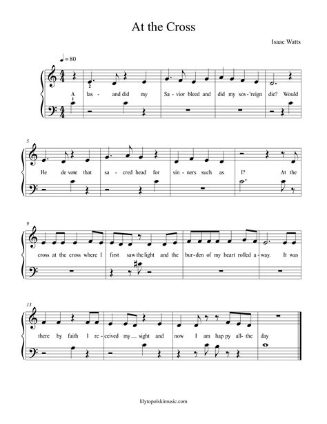 FREE: At the Cross - Digital Sheet Music