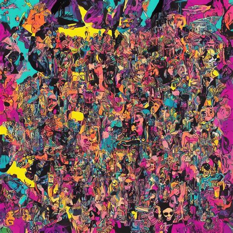 hyperpop maximalist album cover | Stable Diffusion | OpenArt