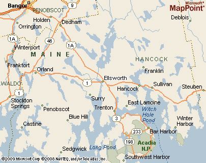 Where is Ellsworth, Maine? see area map & more